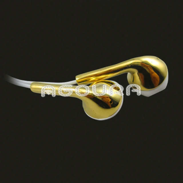 

Available plating 24k golden earphone for iphone