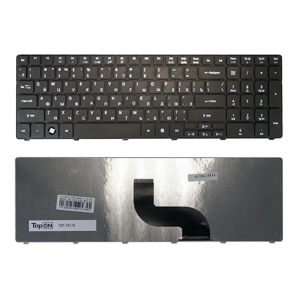 

5810 5810T 5410T 5820TG 5536 5738 5739 5551Series Laptop Keyboard for Acer Aspire, Black