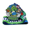 custom logo zinc alloy 5k10k running soft enamel cartoon river hippo horse award medal for kids