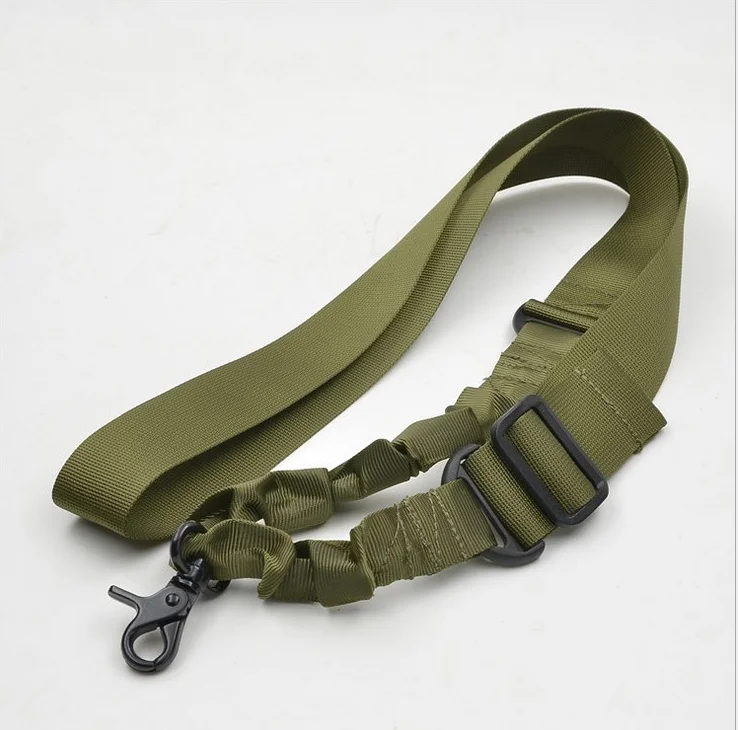 

Military Multi Use Gun Sling Tactical Gun Rifle Single Point Bungee Sling, Black,green,tan,cp