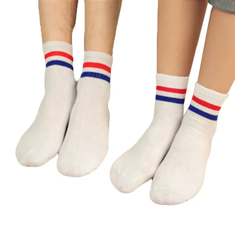 

wholesale Hot Korea school sports tube socks custom white ankle, Pantone color