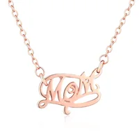 

Hainon rose gold necklace Romantic MOM jewelry necklace Mother's Day gift custom necklace instock wholesale