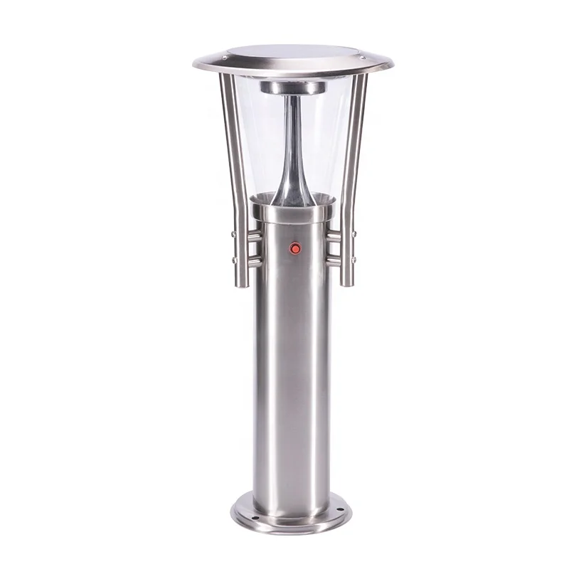 Wholesale Online 60CM Solar Powered Bollard Light Stainless Steel IP55 Waterproof 2W Led Garden Lawn Light