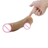 Electric Urethral Insertion Squirting Realistic Suction-based PVC Penis Dildo Vibrator Hands Suction Cup Sex Toy Adult
