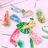 Daihe Custom 2019 Ins popular candy color Bling Quicksand Glitter l Triangle snap clip for girl kids
