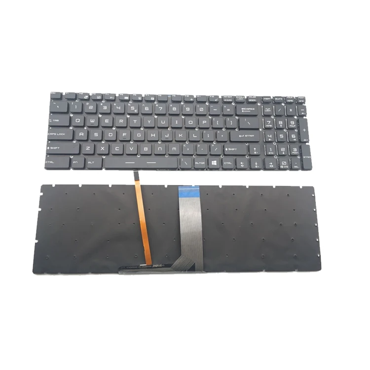

New keyboard for MSI WS60 GE62 6QC 6QD 6QF 6QL GE72 US Laptop Keyboard Backlit, Black