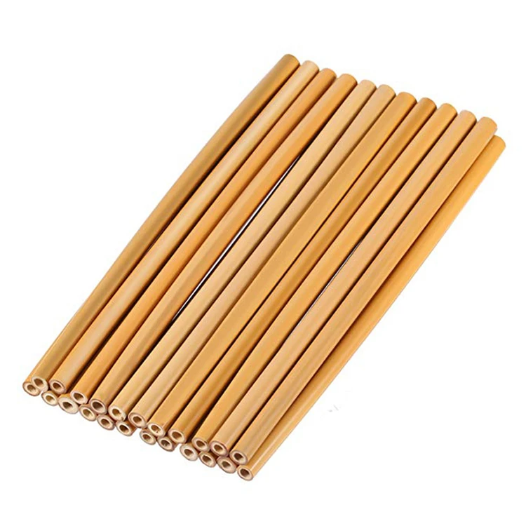 

Eco-Friendly Natural Organic Drinking Bamboo Fiber Straw, Customized