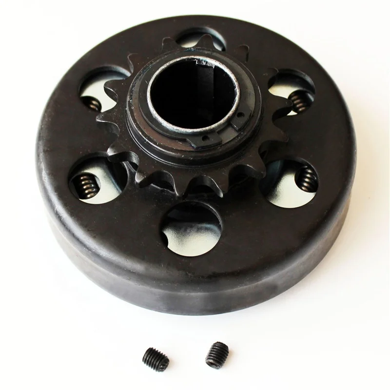 

14 Tooth Clutch Chain Drive For 1" Bore #428 Chain Go Kart Engine, Black