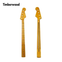 

Electric guitar neck with fingerboard JB Electric four string bass neck Canadian Maple gold color matte finish Amazon hotsale