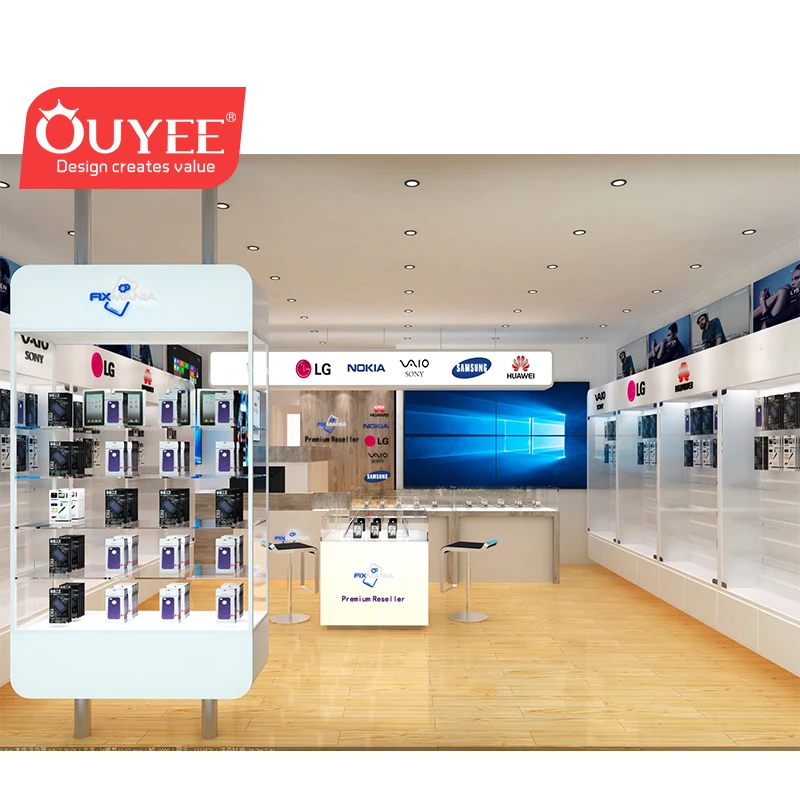 
Hot Sale Mobile Phone Shop Interior Design With Display Furniture 