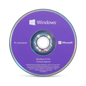 Microsoft Windows 10 Pro 64 Bit Full Standard DVD Package