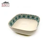 wholesale bamboo fiber melamine material 4 pcs square salad bowl set
