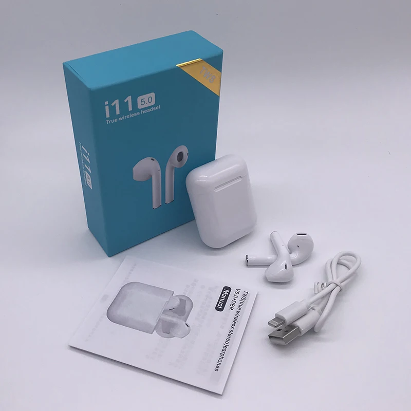 

i11 TWS Touch Control 5.0 True Wireless Earbuds, White