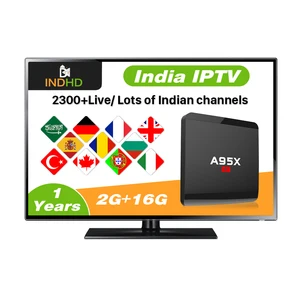 TV Set Top Box IP TV Android Box A95X R1 with IPTV Channels INDHD 1 Year Indian and Pakistan Channels