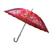custom wholesale market print portable auto open straight umbrella