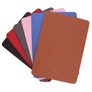 PU Leather QI Wireless Charging Mouse Pad