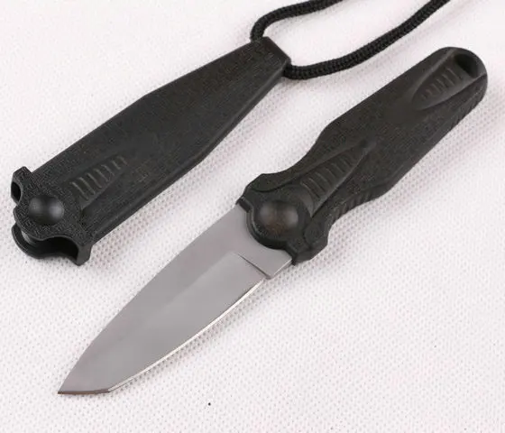 

ABS Handle fixed blade hunting knife camping tools 56HRC Survival rescue knives 6352