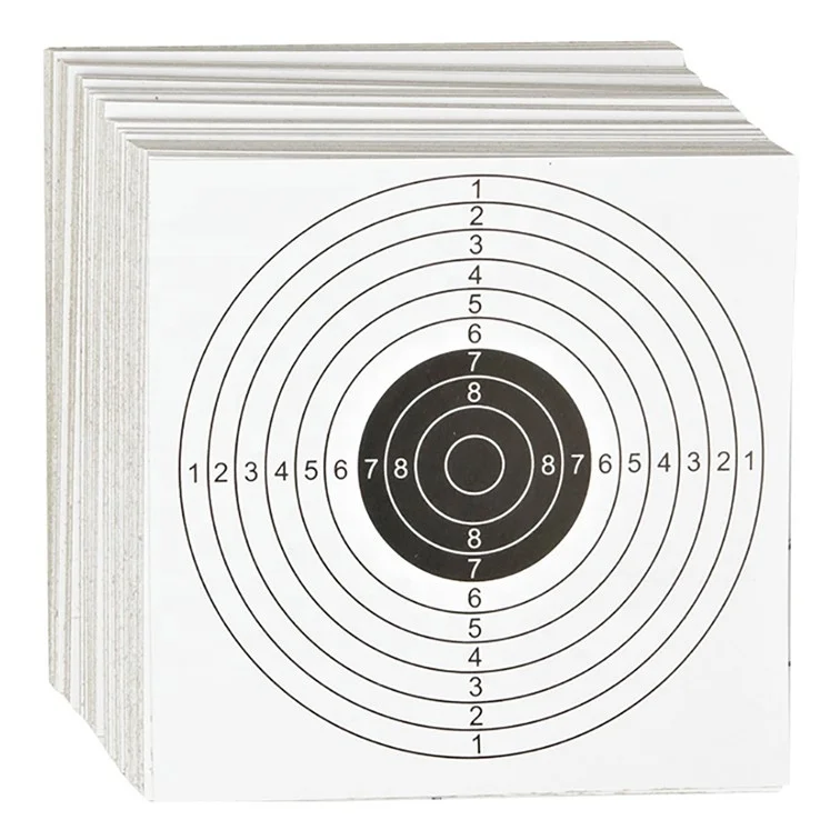 

new design 2021 Training cheap 14*14CM Airgun practise shooting paper targets Non adhesive cardboard target paper games toys, Can be customised