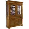 8325 solid wood frame solid popular cherry veneer templed glass hutch and buffet
