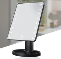 

360 Degree Desktop LED makeup Mirror With Lights Portable Vanity mirror