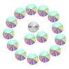 New factory direct crystal AB buttons satellite shape sew on stone for cloth making bag&garment accessories