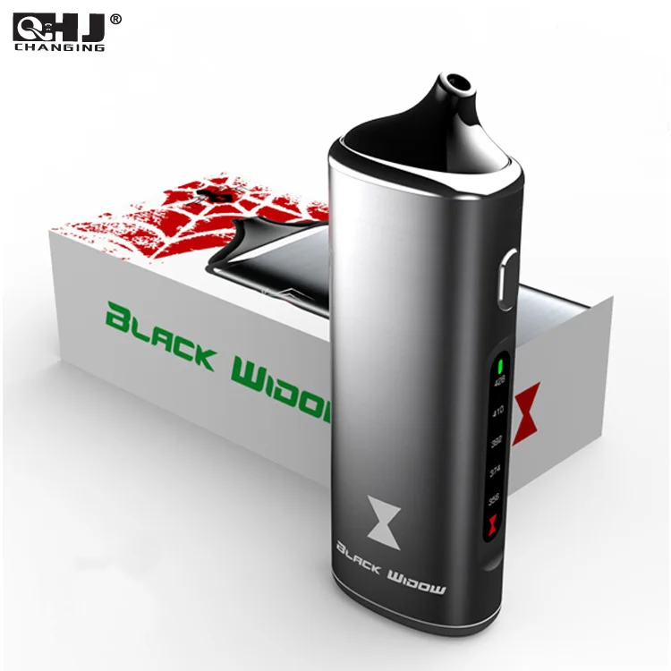 

Kingtons Black Widow 3 in1 Wax Oil Dry Herb Vaporizer Mod Box Kit 2200mAh Built-in Battery Vape Pen Herbal Vaporizer Free DHL, Black silver