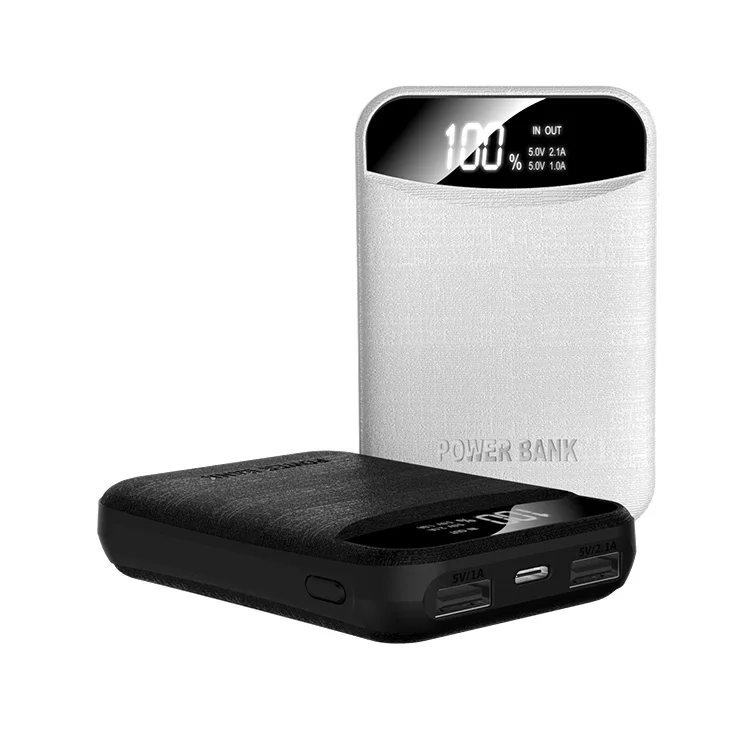 

2019 10000mAh capacity mobile phone charger dual USD output Li-polymer battery power bank