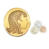 White Custom Design 3d Small Metal Logo 3m Sticker Gold Souvenir Portrait Stickers