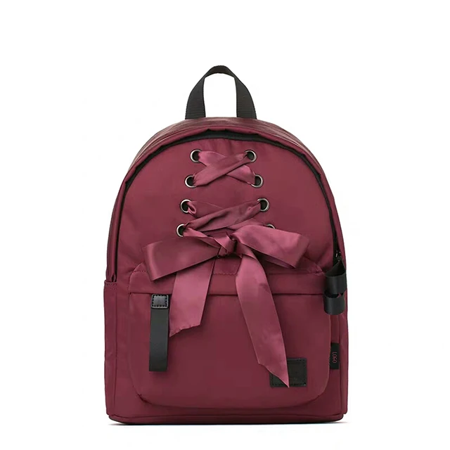 

Fashion Ribbon Bow Cute Bag Travel School Backpack For Girls, Customized color