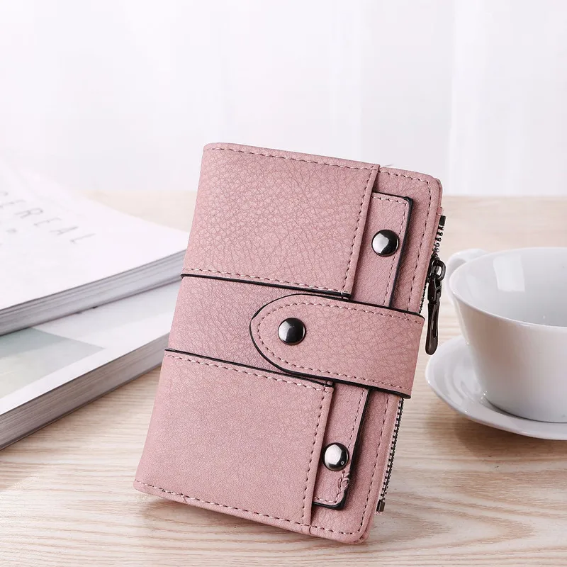 

New fashionable solid color Mini small cute trendy girls wallets and purses