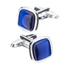 High Fashion Blue Opal stone men's shirt Cufflinks Wholesale