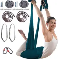 

1PC MOQ 20 Colors Professional High Quality Stretch Air Flying Yoga Hammock Silk For Aerial Yoga Hammock Anti Gravity Yoga Swing