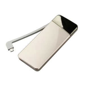 6000mAh Power Bank Built Cable