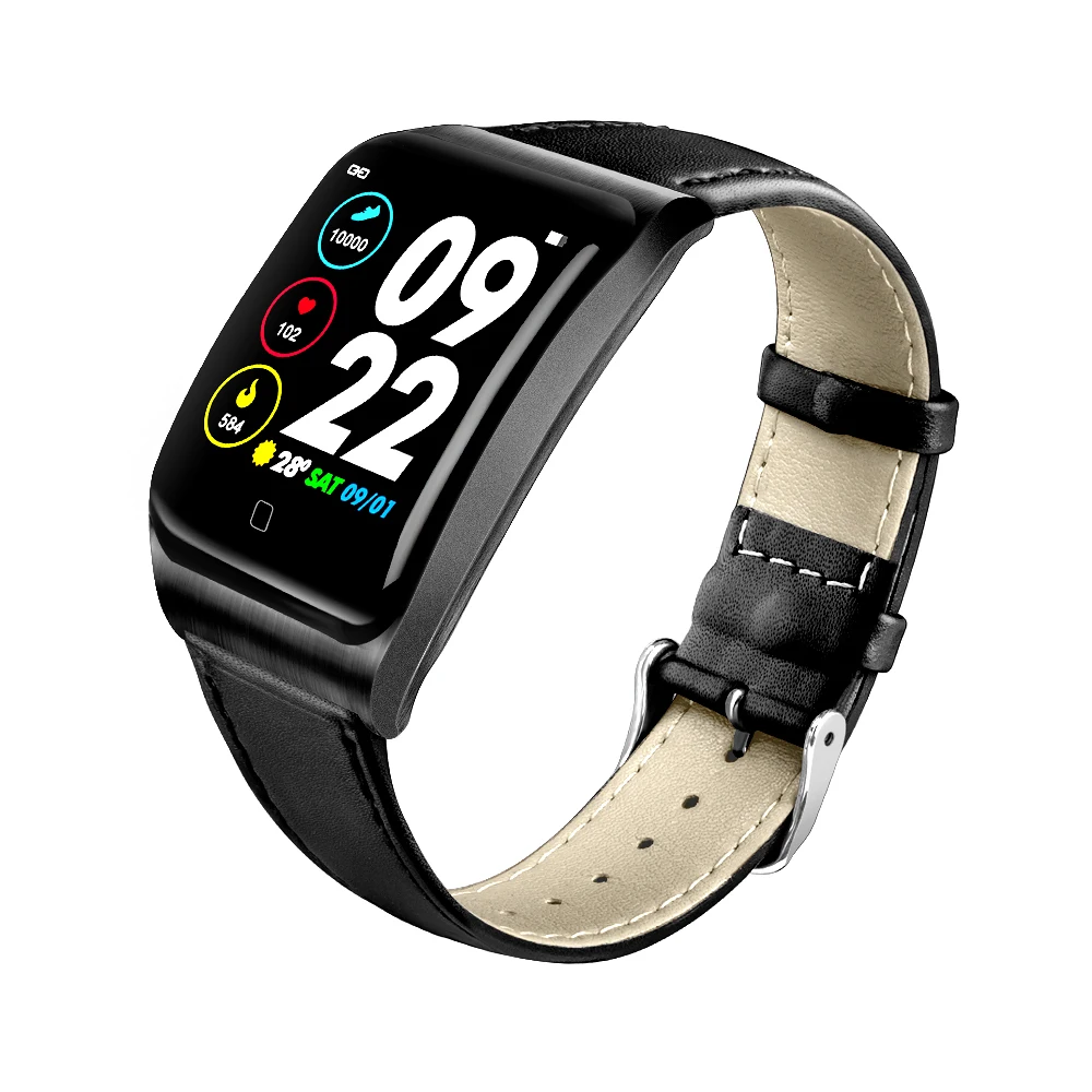 

2019 ECG PPG smart bracelet E58 IP68 Waterproof 1.3 inch IPS color heart rate blood pressure Sport smart watch
