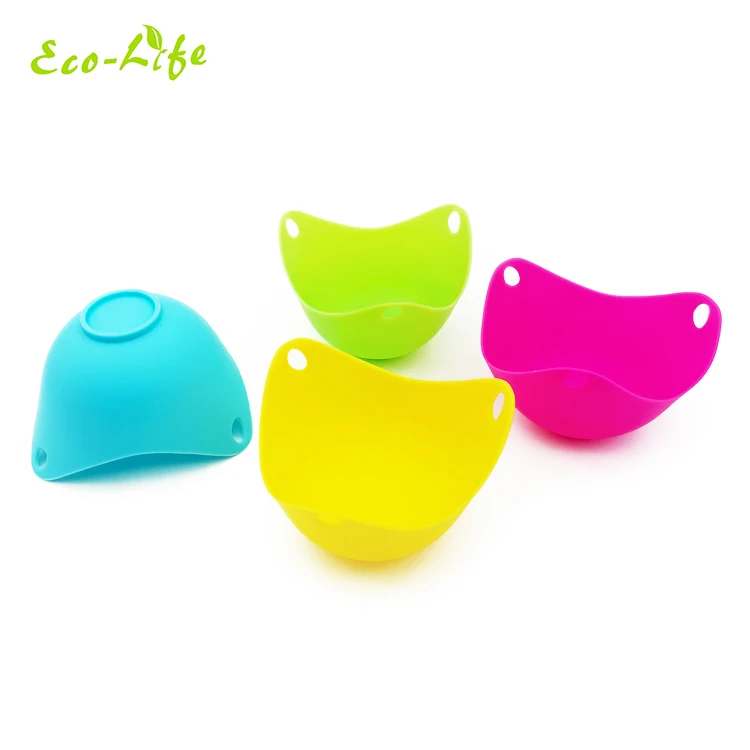 

Factory Wholesale Microwave Egg Poacher Non Stick Silicone Egg Poachers, Any pms color