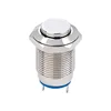 Silver SPST 2 Pin ON-OFF Waterproof Latching Push Button Switch Ready to Ship