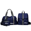 Three Packs Black Duffle Bag Set Oxford Lightweight Water-resistant Travel Bag Sport With Purse