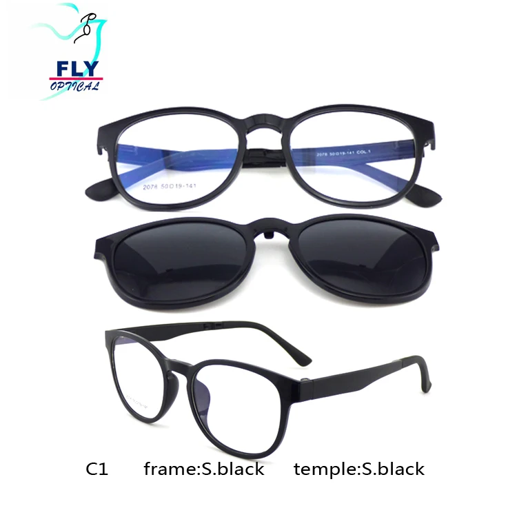 

2019 wenzhou adult magnetic polarized sunglasses spectacles clip on, Custom colors