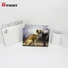 Alphabet carving on top photo frame back support hardboard Blank For Image thermal transfer