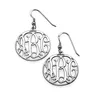 Sterling Silver Monogram Earrings Set Custom Name Earring Engraved Jewelry Cut Out Personalized Jewelry Monogram Earring