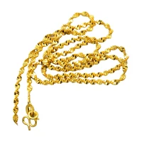 

dubai copper alloy gold 24K classic design fine jewels necklace for women