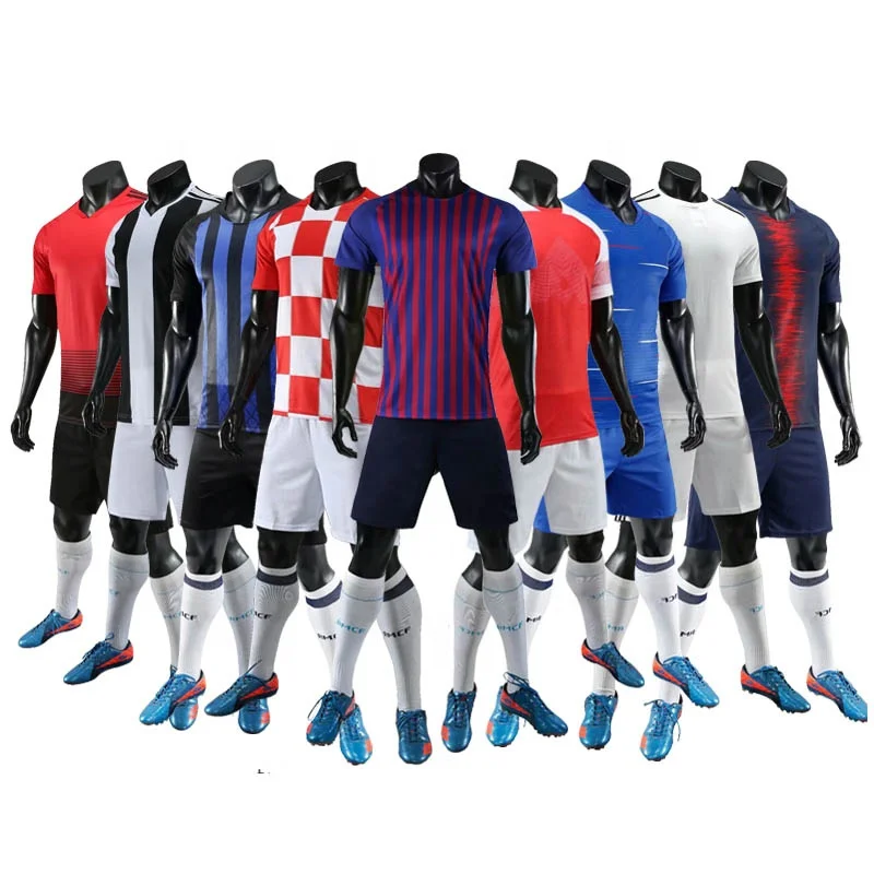 

Wholesale Thai Quality Soccer Jersey Cheap Soccer Jersey Set Custom Soccer Uniform Sets Football Jersey, As shown