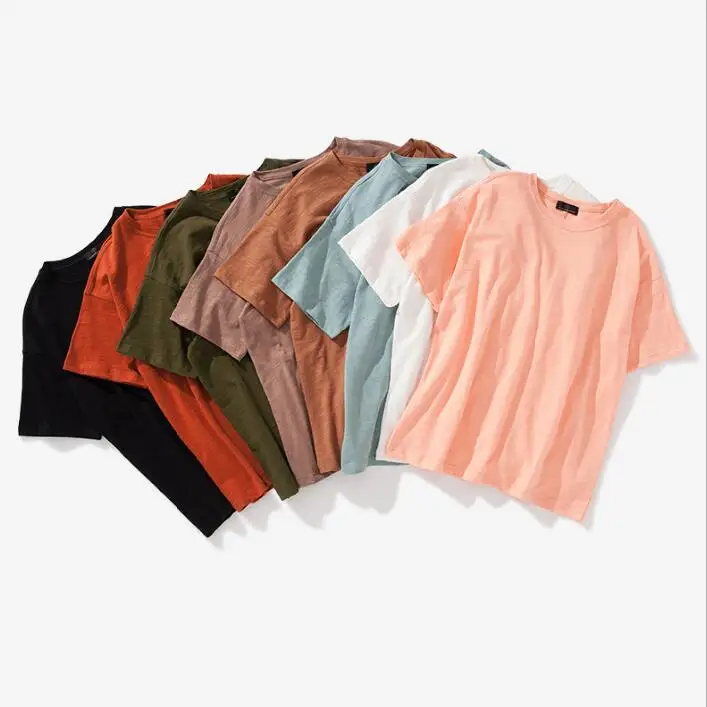 

Wholesale Customized Logo Blank Cotton Hip Hop Solid T-shirt Oversize Men T Shirt, As picture