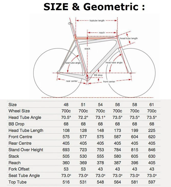 58cm bike frame