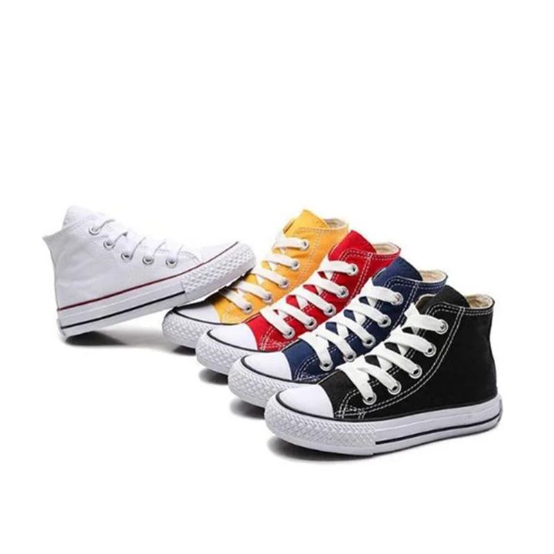 

Hot Selling Children Spring Popular New Fashion Style High Top Sneakers Lovely Outdoor Soft Bottom Baby Shoes Canvas, Optional