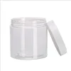Alibaba supplier 400ml large container cosmetic jar with white lid