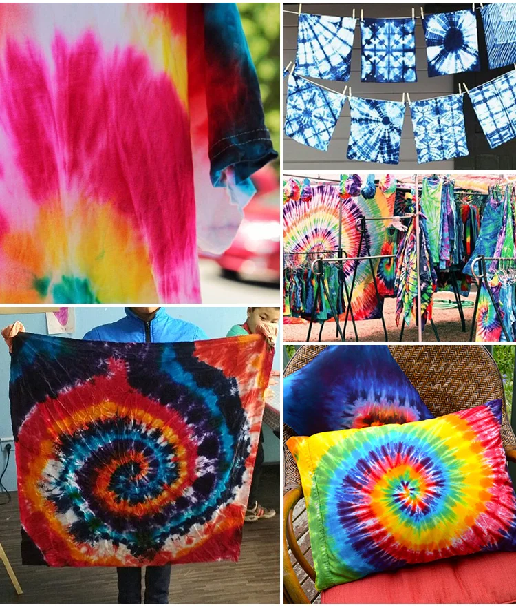 
12 Colors Tie Dye Paint, Permanent Tie Dye Kit For Kids 