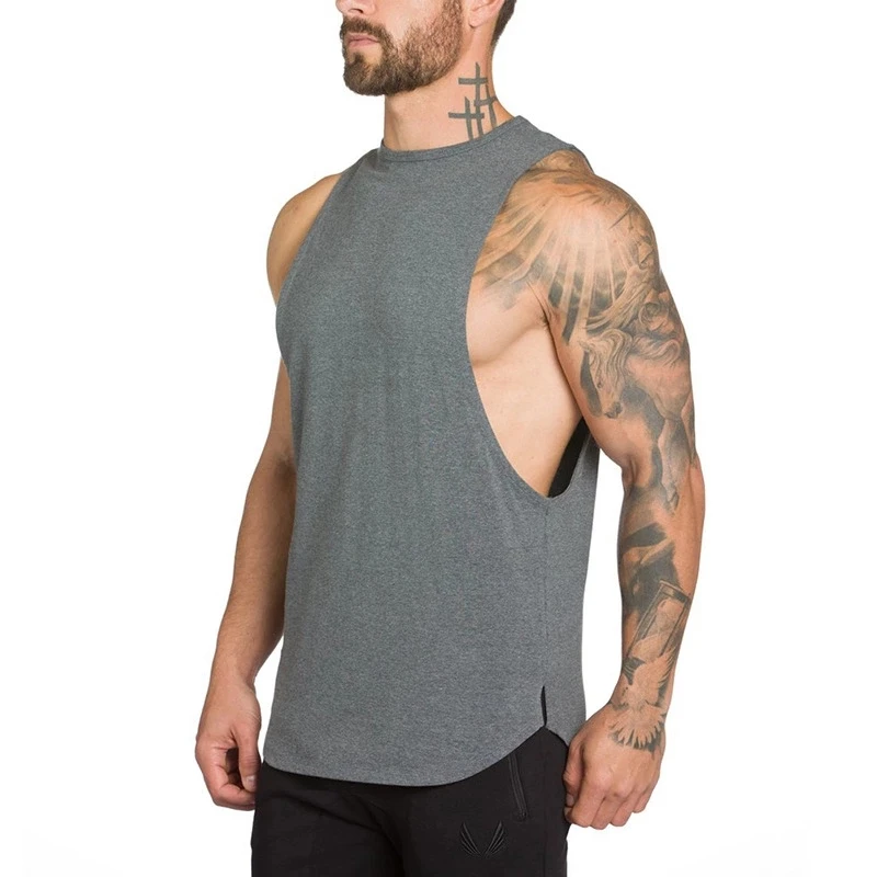 

Mens Blank Tank Top Vest Men White Cotton Tank Top, Customized color