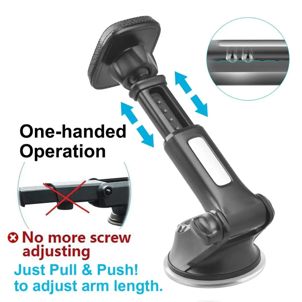 
Universal 360 Rotation Automatic Locked Car Phone Holder Bracket stand Windshield Mount for GPS Mobile Phone Holder - intl 