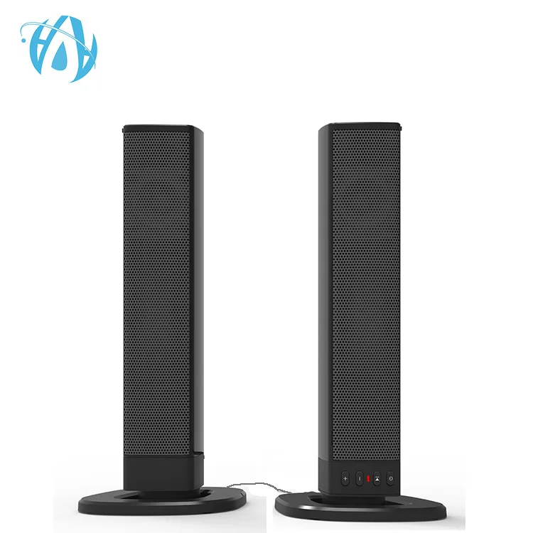 

20W Bluetooth version 5.0 super bass surround sound system fm radio soundbar home theatre system for PC/TV/Mobile multi device, Black